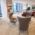 CIC Singapore - Marina Bay Financial Centre |Products seen: [Oxy Lounger, Halved Stool & Wave Modular Sofa – Right]